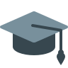 School graduation hat icon